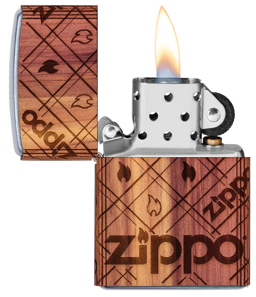 Woodchuck USA Cedar Wrap Zippo