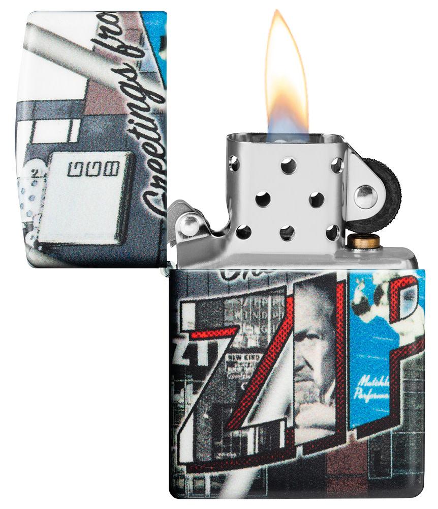 Regular White Matte Greetings from Zippo