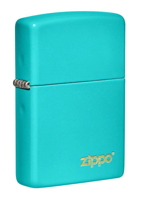 Classic Flat Turquoise with Logo Zippo