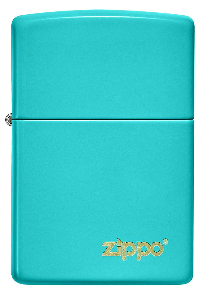 Classic Flat Turquoise with Logo Zippo