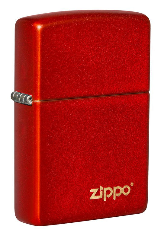 Classic Metallic Red with Logo Zippo