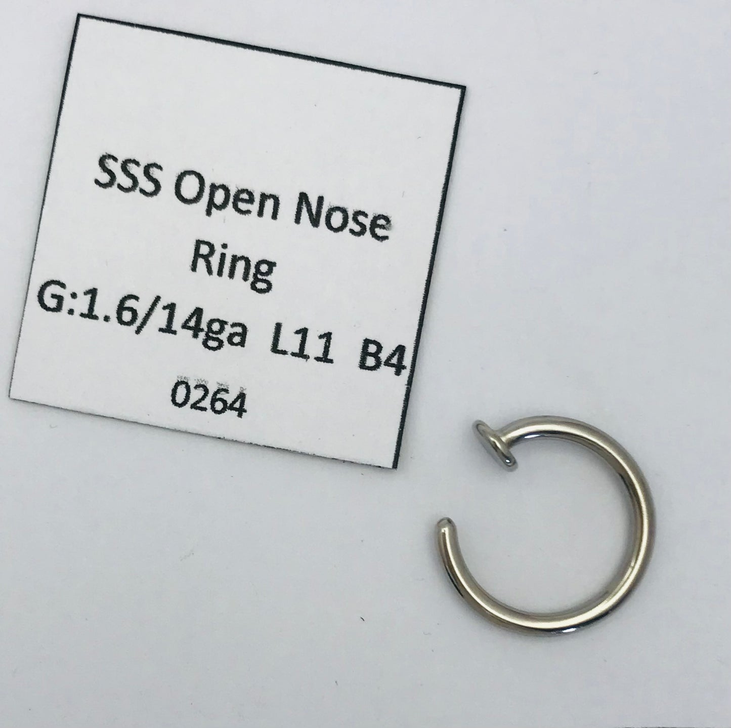 Surgical Stainless Steel Open Nose Ring