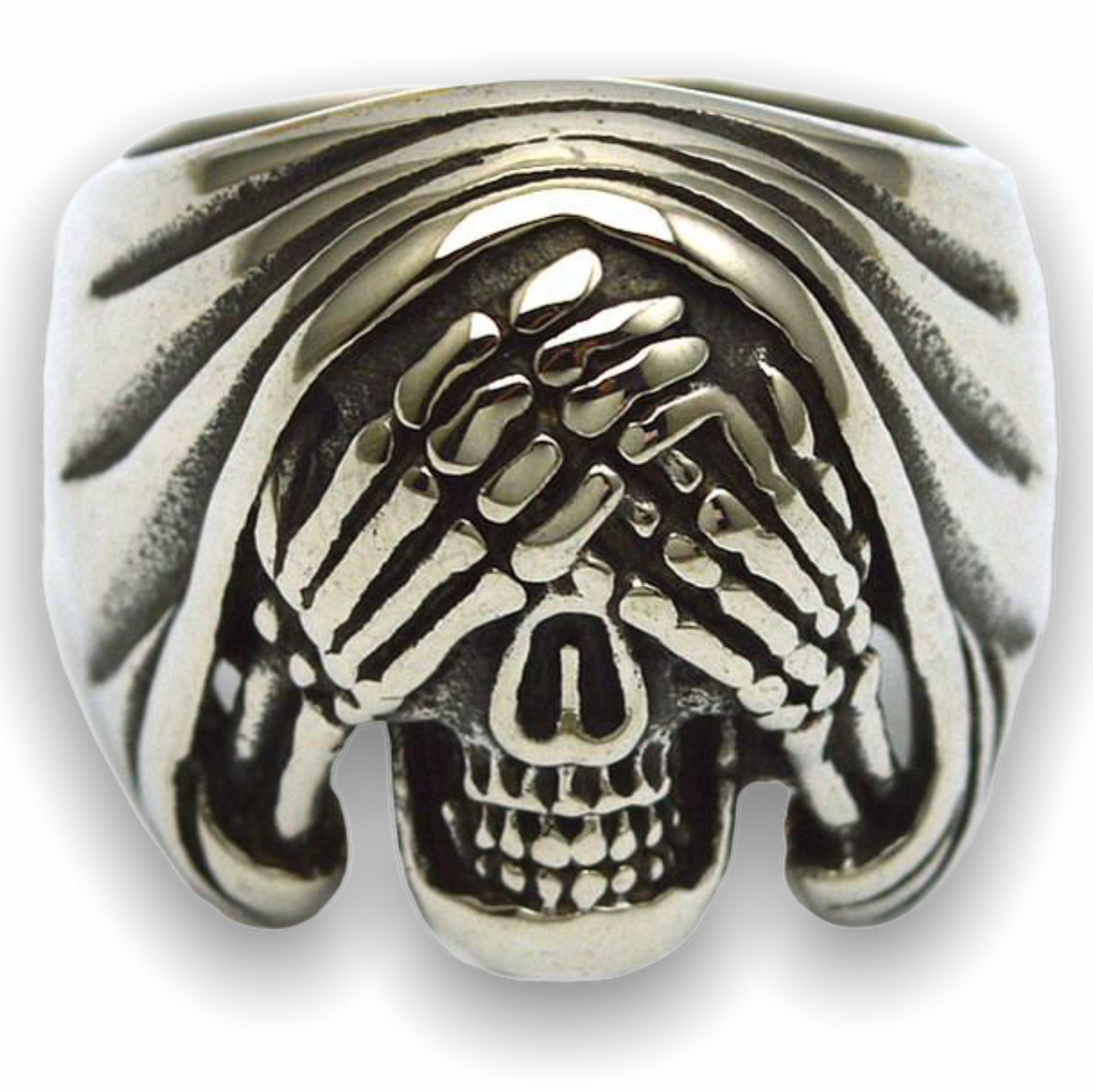 Skull Ring in Stainless Steel
