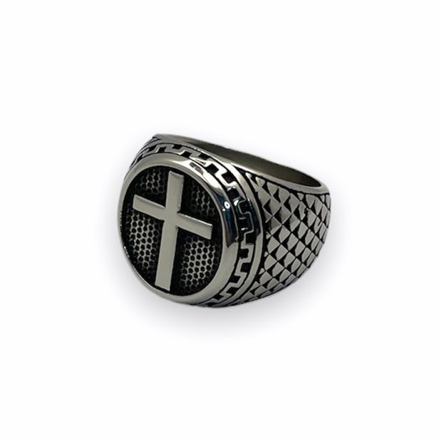 Cross Ring in Stainless Steel