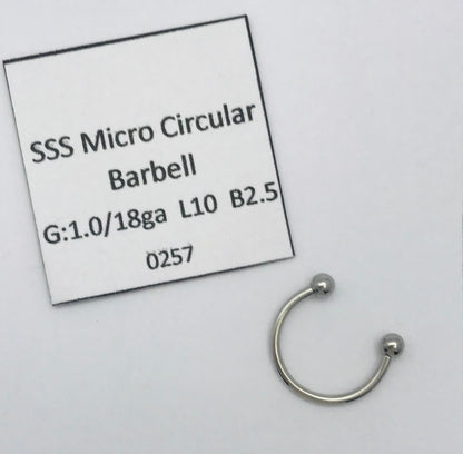 Surgical Stainless Steel Circular Barbell [0257]
