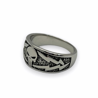 Stainless Steel Punisher Ring