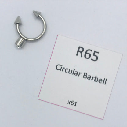 Surgical Stainless Steel Crystal Circular Barbell [x61]